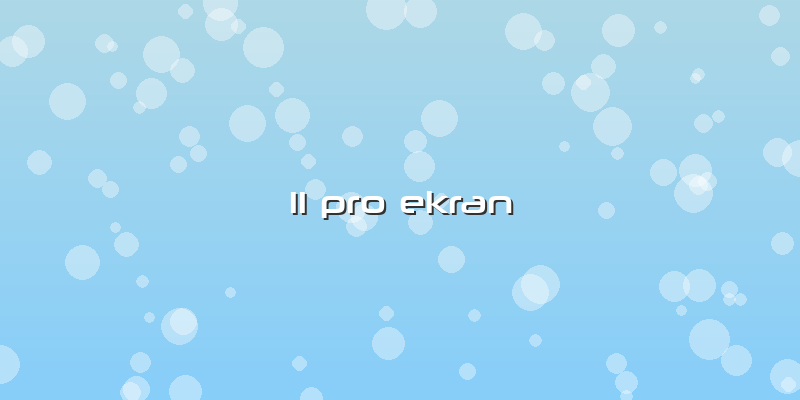 11 Pro Ekran