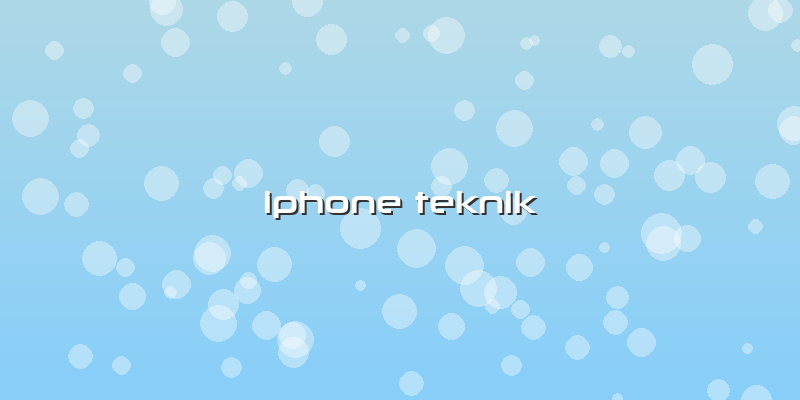 Iphone Teknik