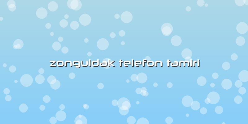 Zonguldak Telefon Tamiri